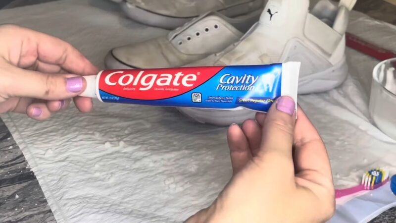 Toothpaste For Cleaning Sneakers